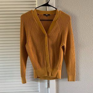 Uniqlo Women Sweater Cardigan, Yellow, Size XS